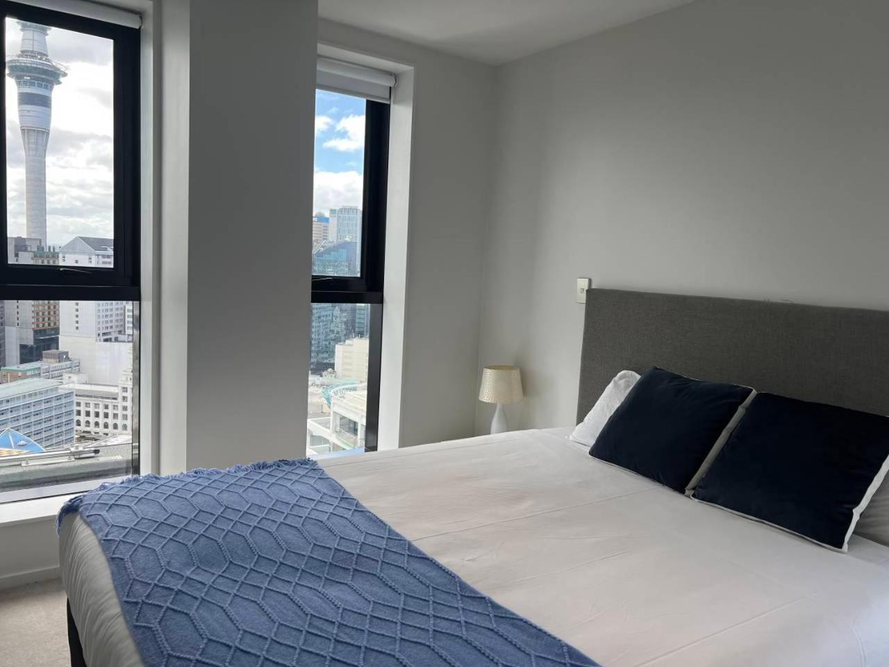 Stunning 3 Bedroom Penthouse Apt In Auckland Cbd Dış mekan fotoğraf